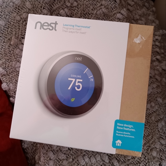 🆕Google Nest Learning Thermostat T3007ES Stainless Steel Color SEALED PACKAGE - Picture 2 of 9